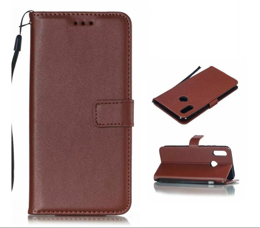 Leather Folio Wallet Case for Huawei P30 Lite