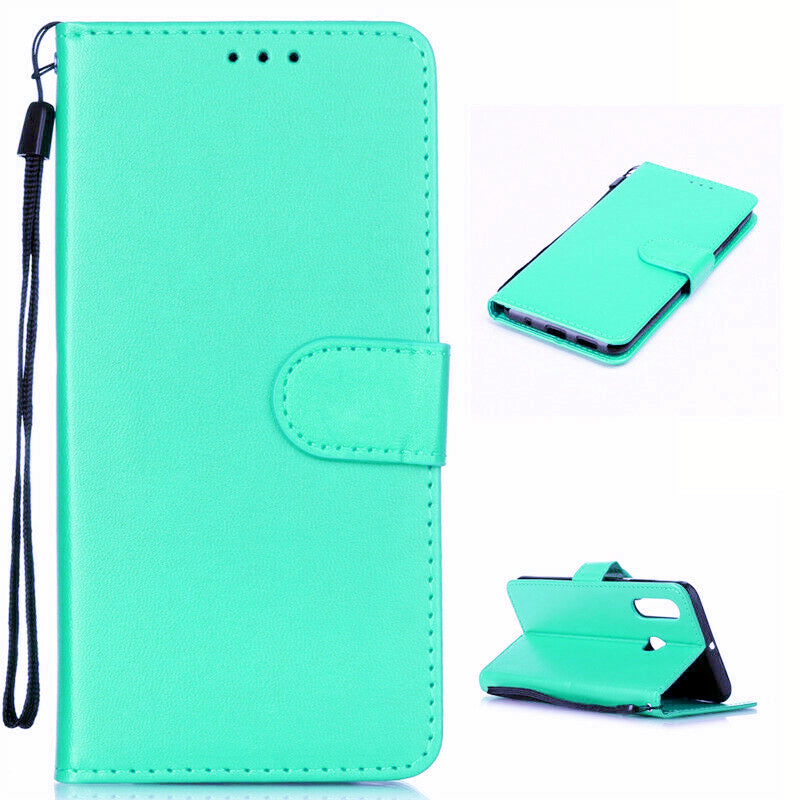 Leather Folio Wallet Case for Huawei P30 Lite