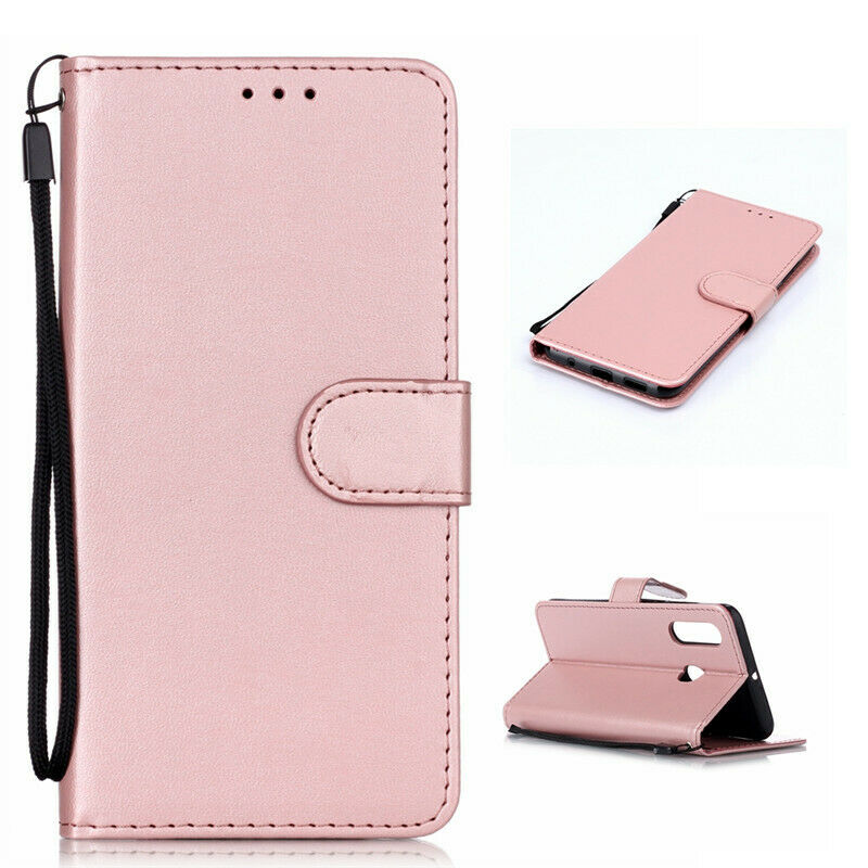 Leather Folio Wallet Case for Huawei P30