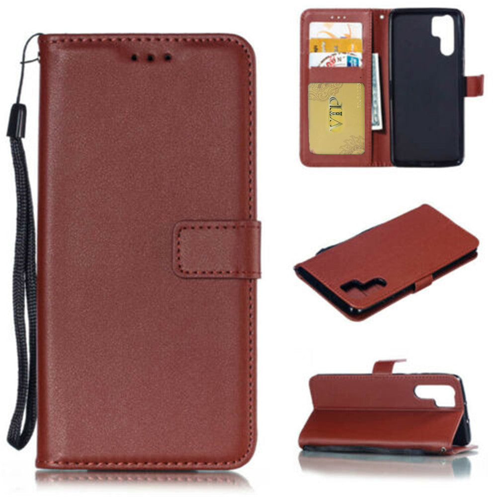 Leather Folio Wallet Case for Huawei P30 Pro