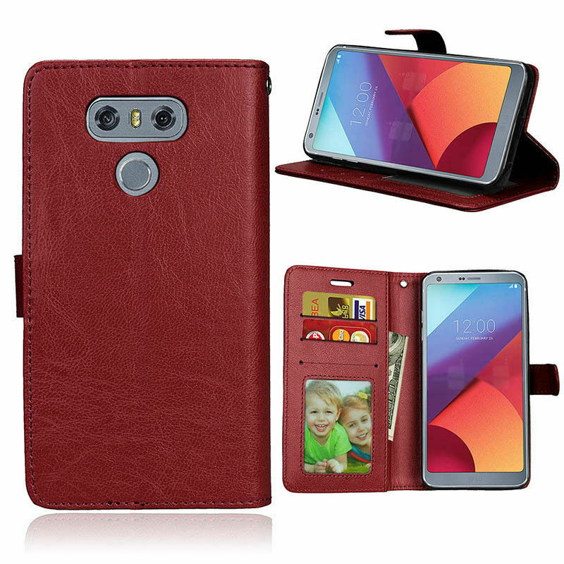 Leather Folio Wallet Case for LG G5