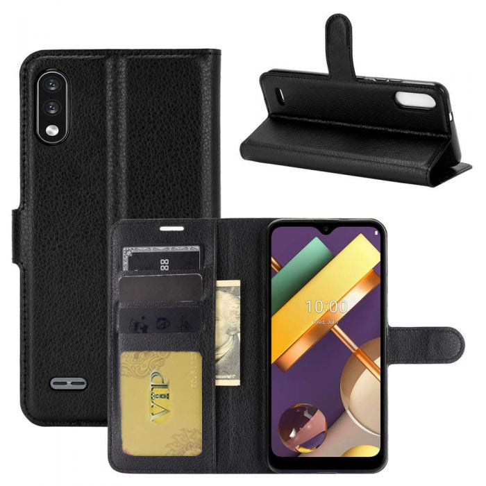 Leather Folio Wallet Case for LG K22 (2020) / K32