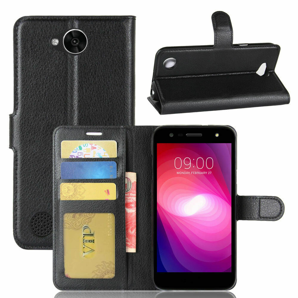 Leather Folio Wallet Case for LG X Power 2