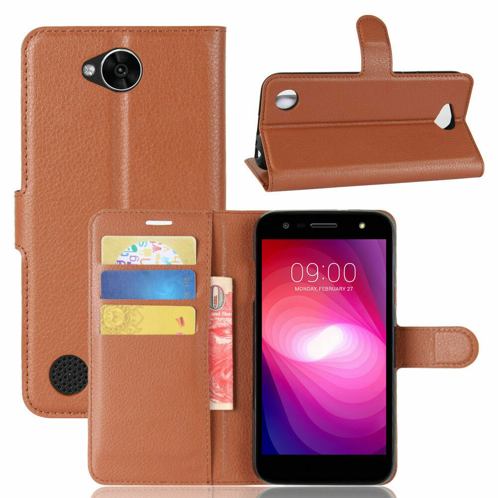 Leather Folio Wallet Case for LG X Power 2