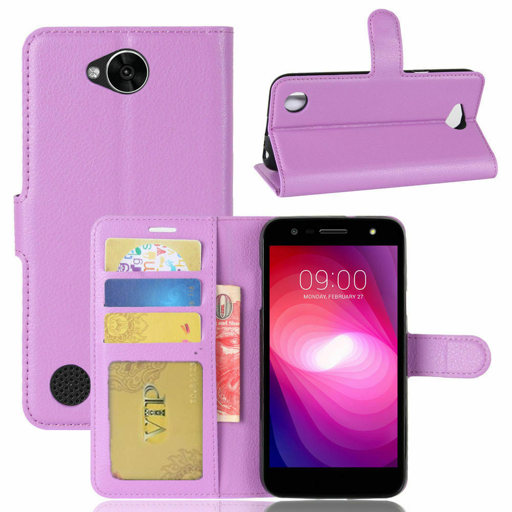 Leather Folio Wallet Case for LG X Power 2