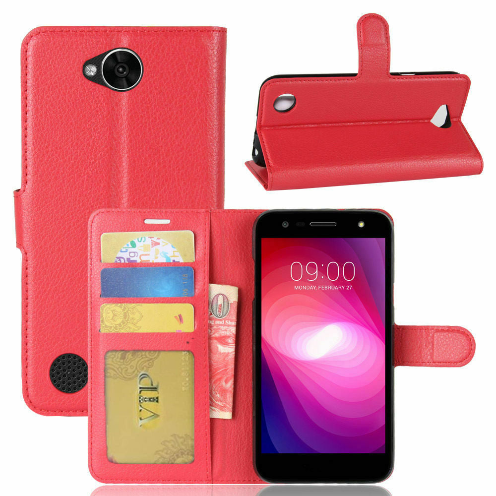 Leather Folio Wallet Case for LG X Power 2