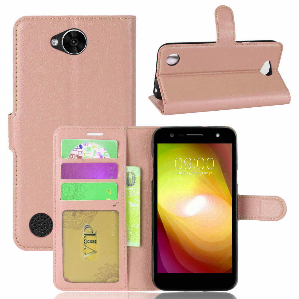 Leather Folio Wallet Case for LG X Power 2