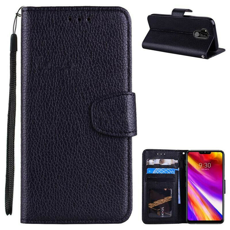 Leather Folio Wallet Case for LG G7 ThinQ / G7 One