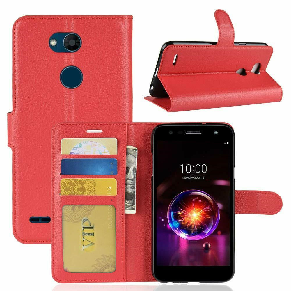 Leather Folio Wallet Case for LG X Power 3