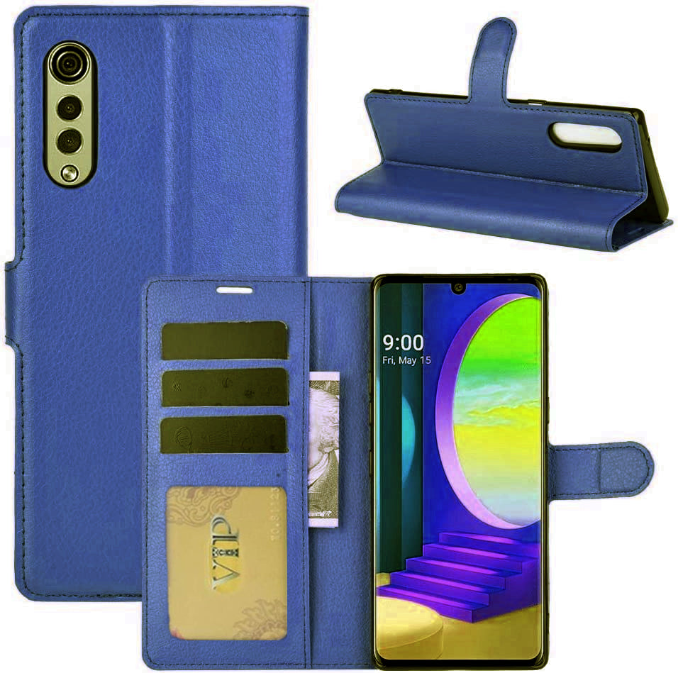 Leather Folio Wallet Case for LG Velvet 5G