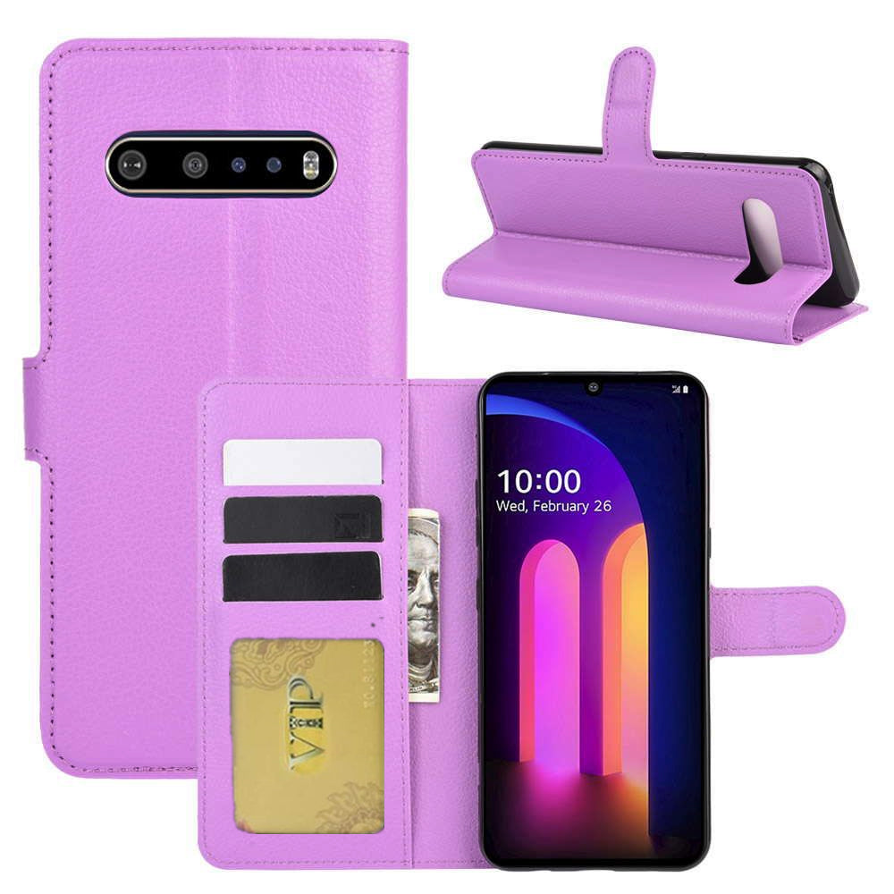 Leather Folio Wallet Case for LG V60