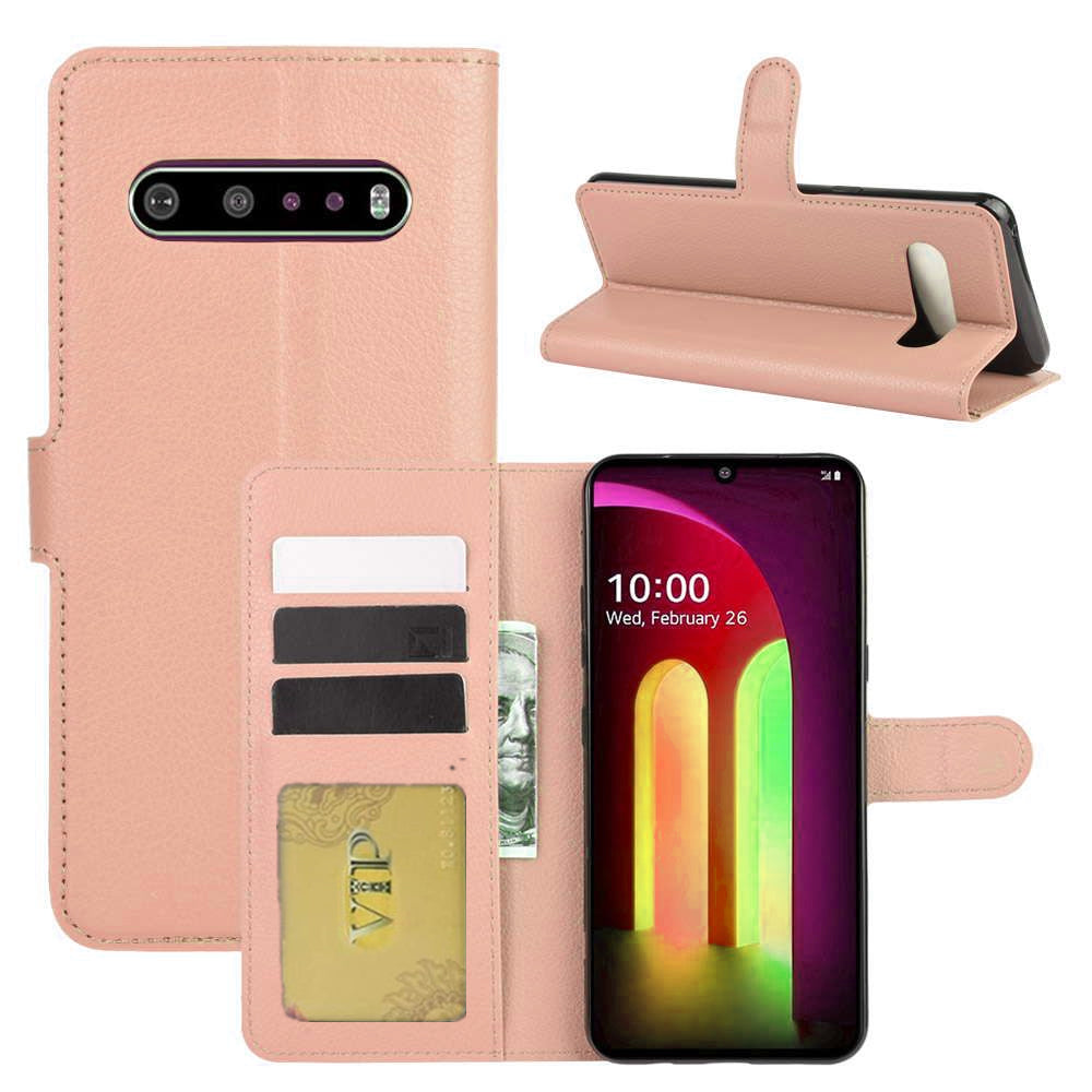 Leather Folio Wallet Case for LG V60