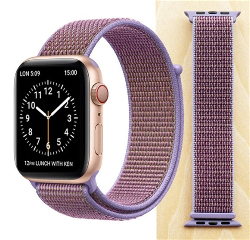 Bracelet de rechange en nylon avec boucle de sport pour Apple Watch iWatch