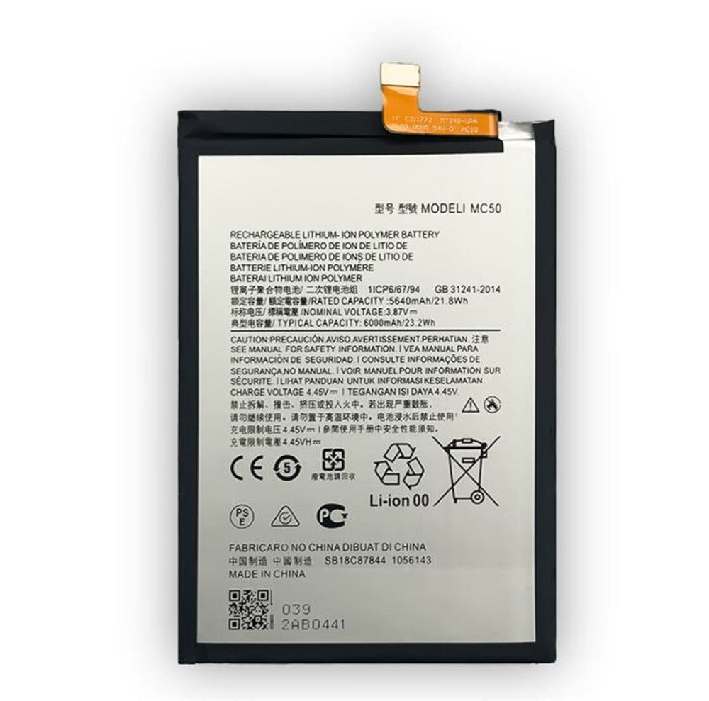 Replacement Battery for Motorola Moto G40 / G60 / G9 Power (XT2091), MC50