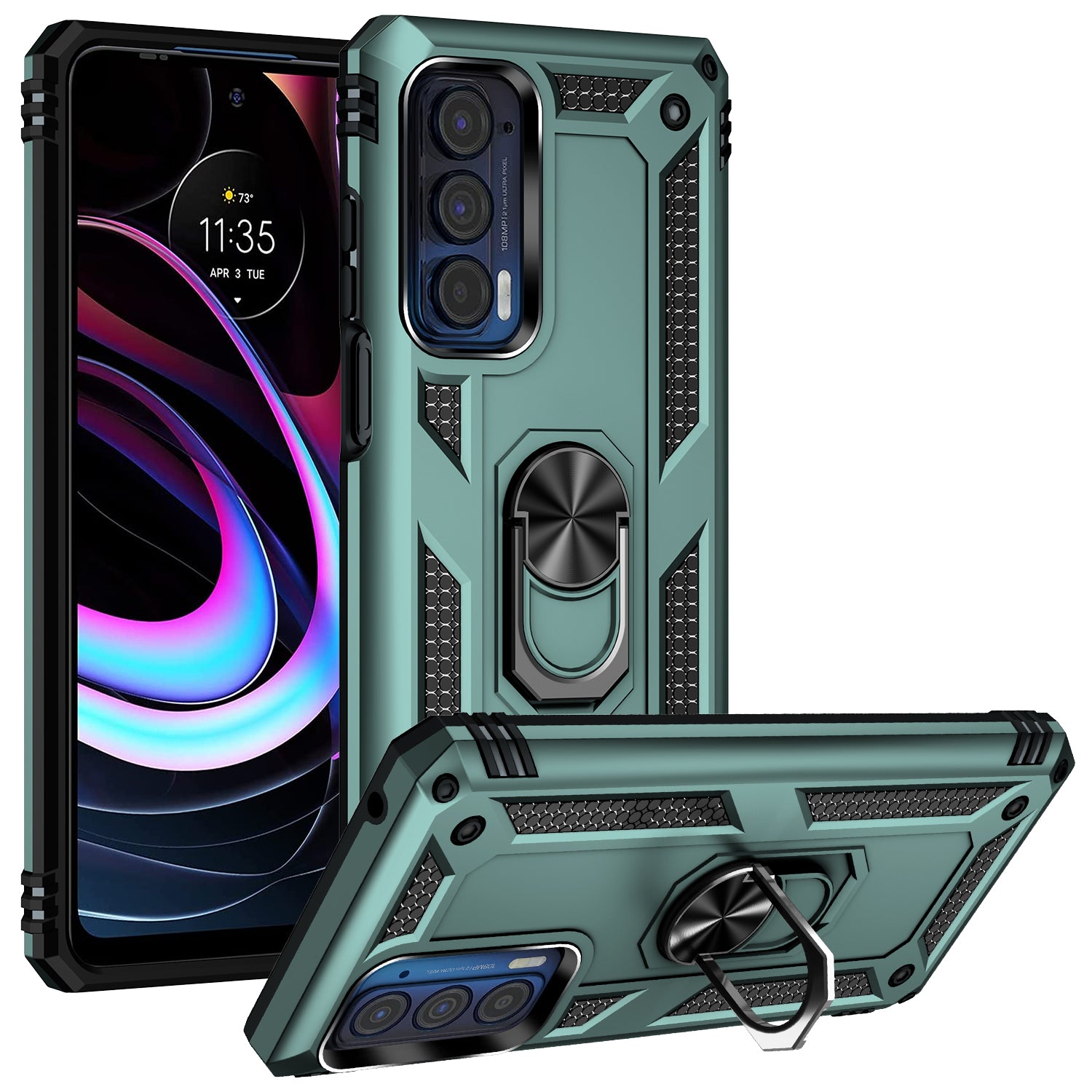 Hybrid Ring Case for Motorola Moto Edge (2021)