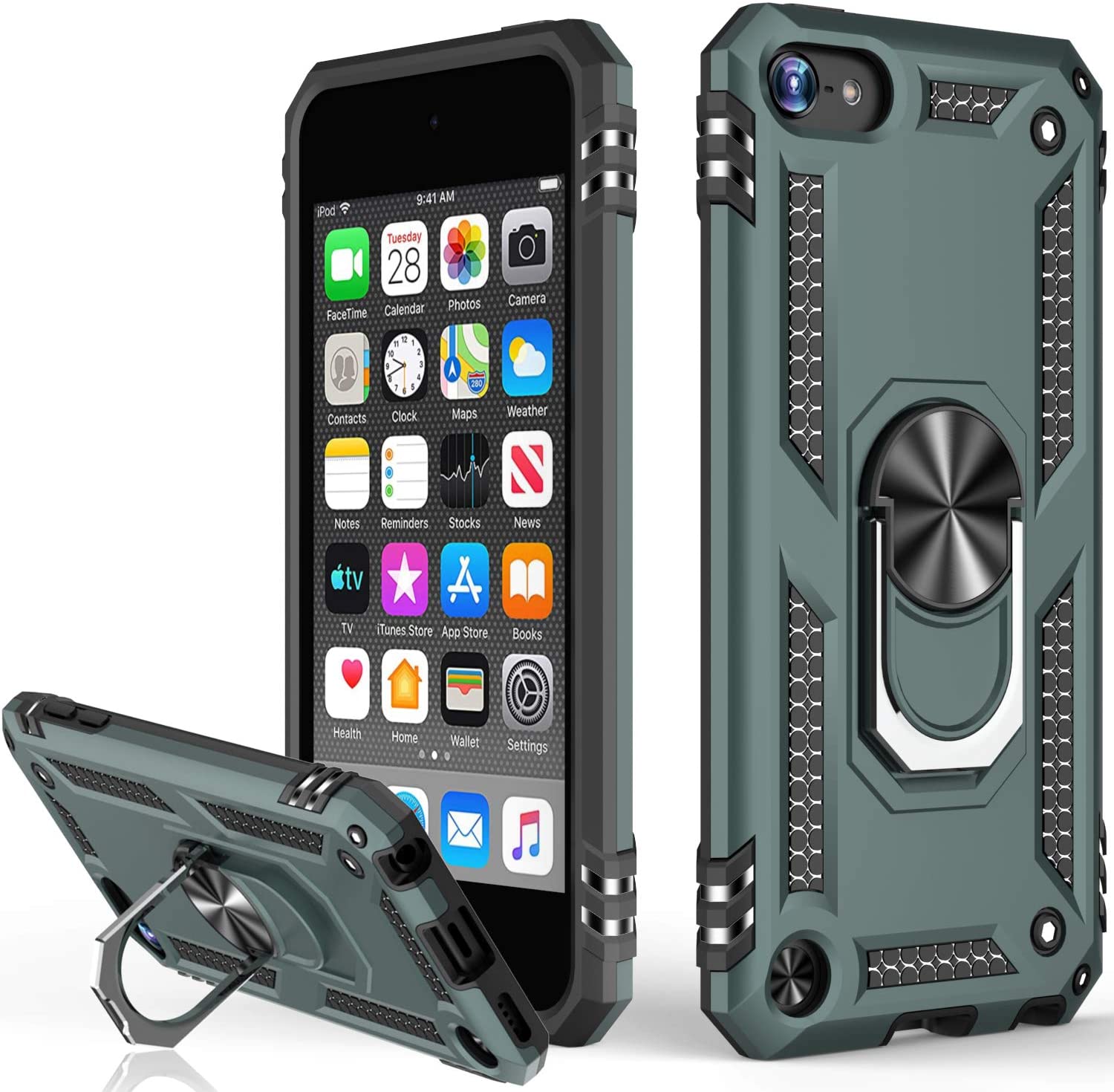 Hybrid Ring Case for iPod Touch 5 / 6 / 7