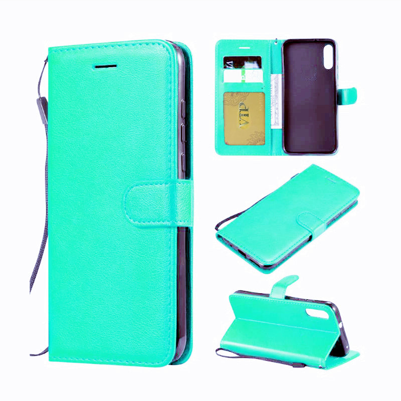 Leather Folio Wallet Case for Motorola Moto E (2020)