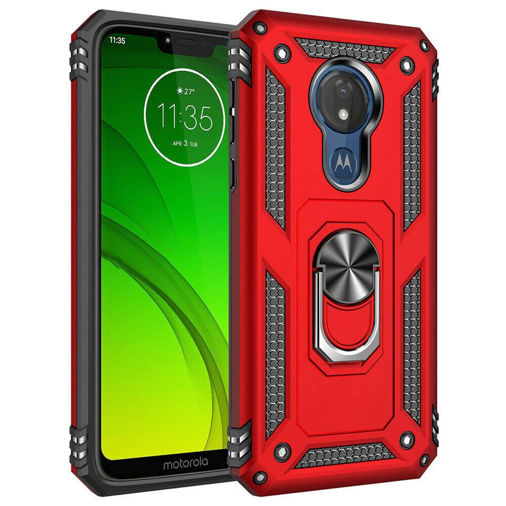 Étui à bague hybride pour Motorola Moto G7 Play