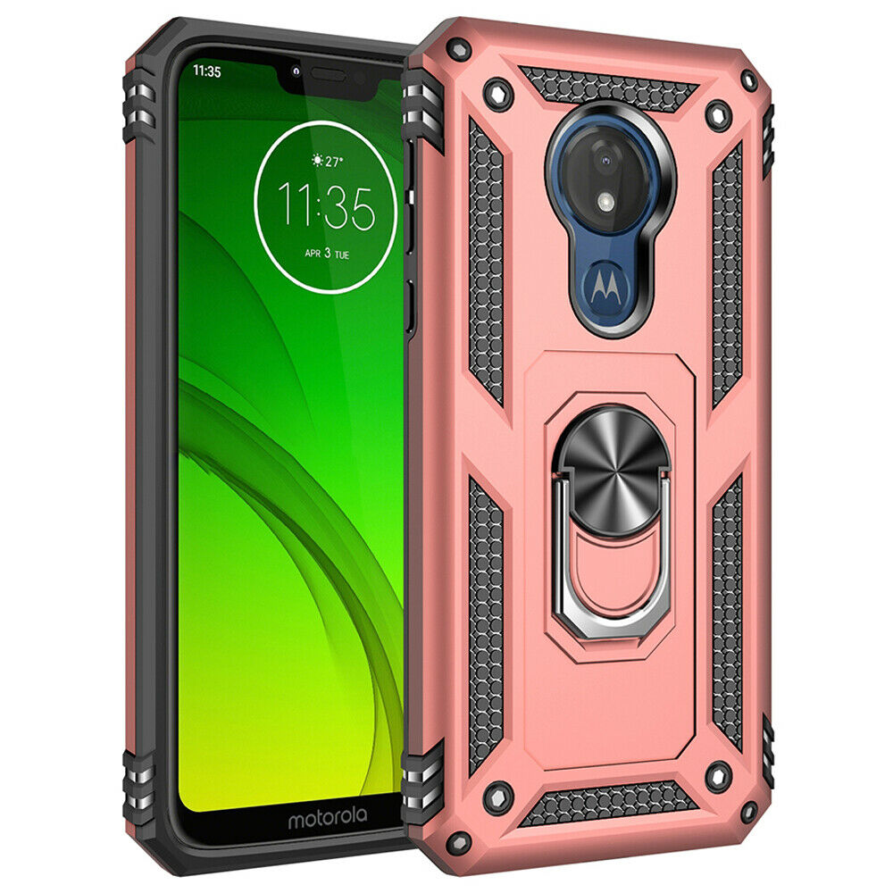 Étui à bague hybride pour Motorola Moto G7 Play