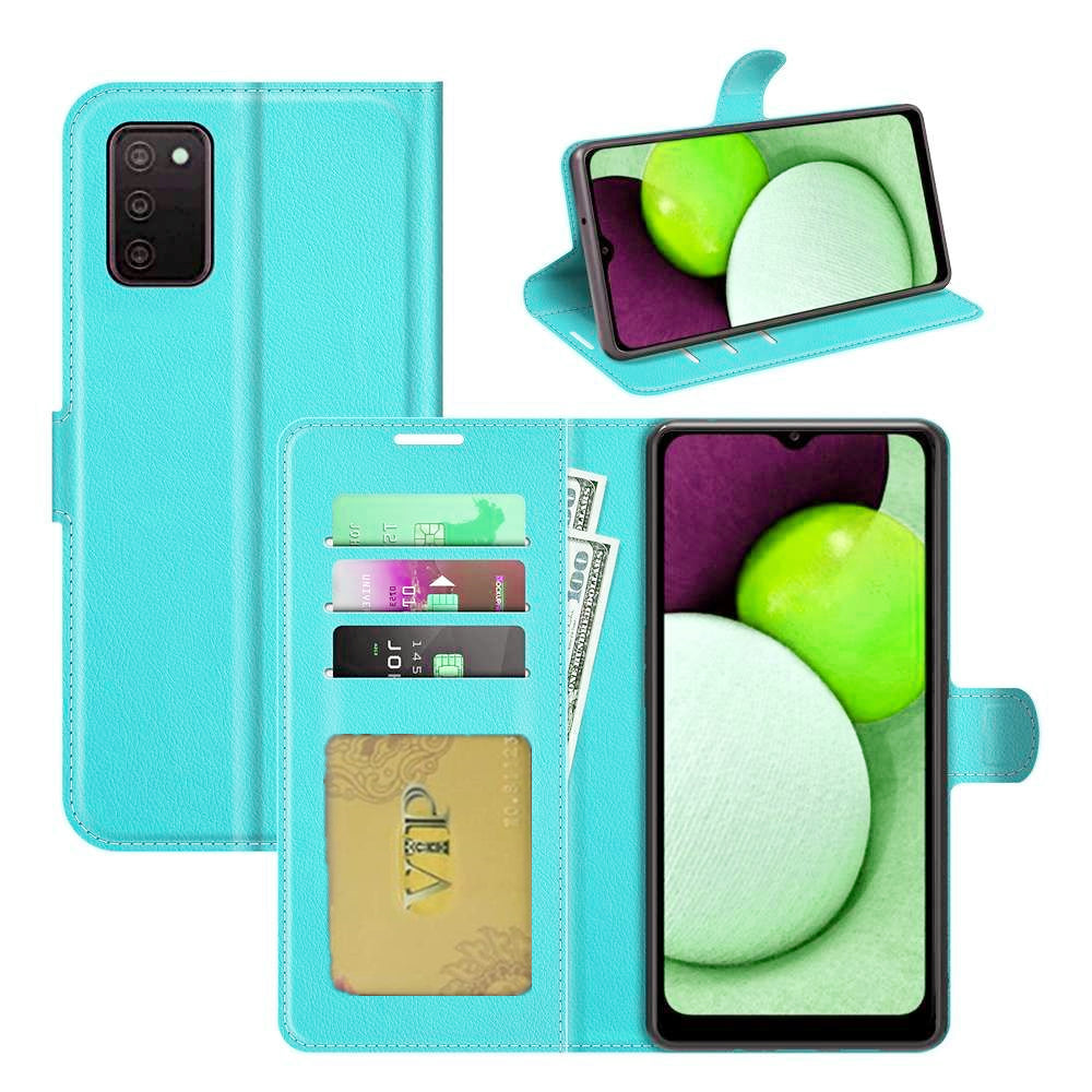 Etui Portefeuille Folio en Cuir pour Samsung Galaxy A03s