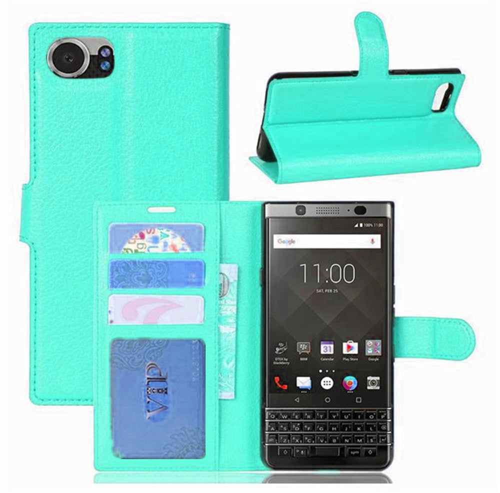 Leather Folio Wallet Case for Blackberry Motion