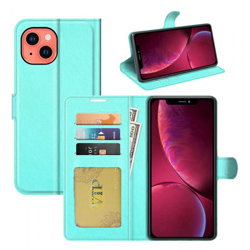 Leather Folio Wallet Case for iPhone 15 / 14