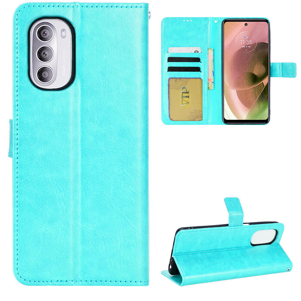 Leather Folio Wallet Case for Motorola Moto G Stylus 5G (2022)