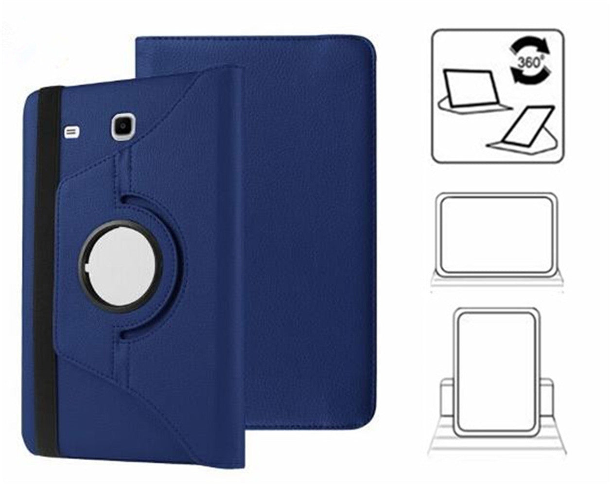 Rotating Folio Case for Samsung Tablet Tab E 8.0