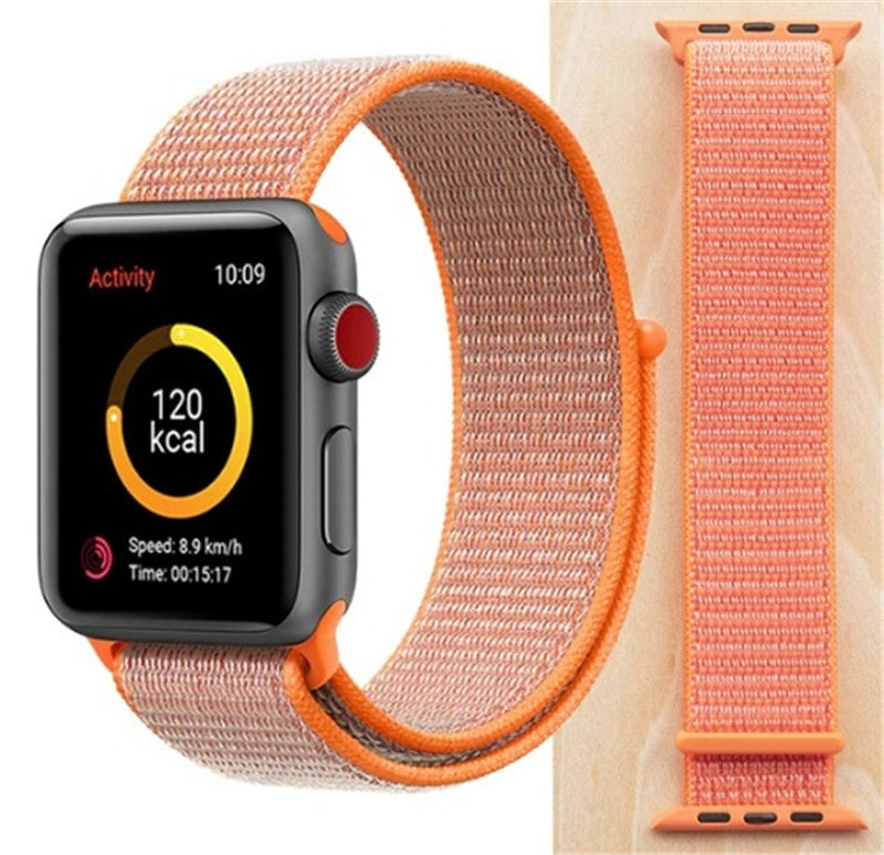 Bracelet de rechange en nylon avec boucle de sport pour Apple Watch iWatch