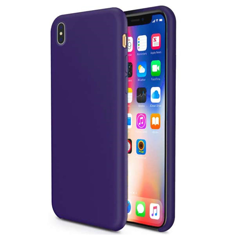 Coque en silicone liquide pour iPhone X / XS