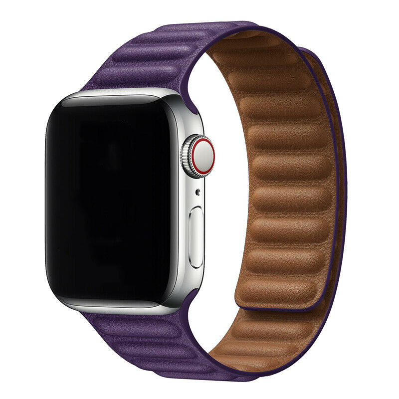 Leather Link Replacement Band Strap for Apple Watch iWatch