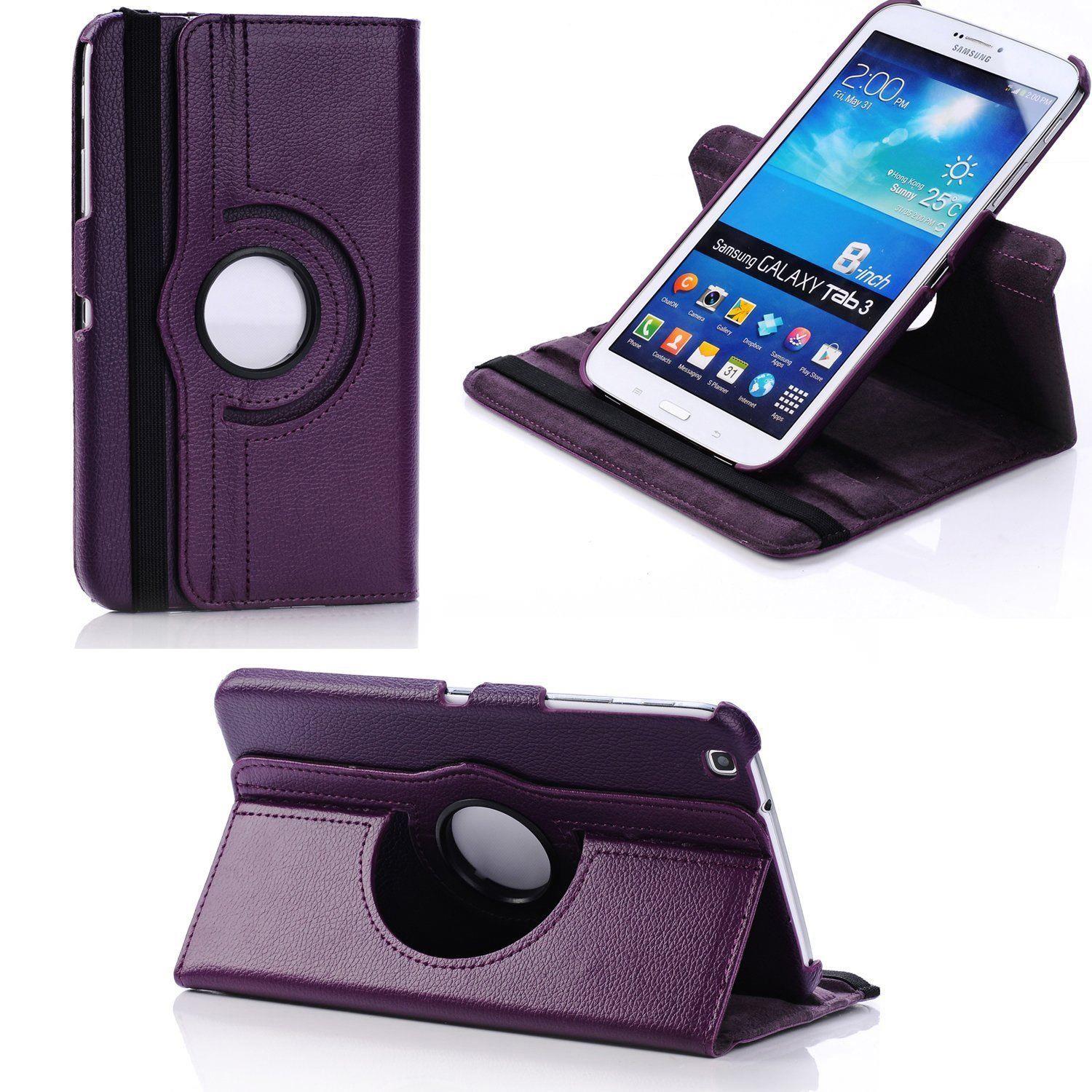 Rotating Folio Case for Samsung Tablet Tab 3 8.0