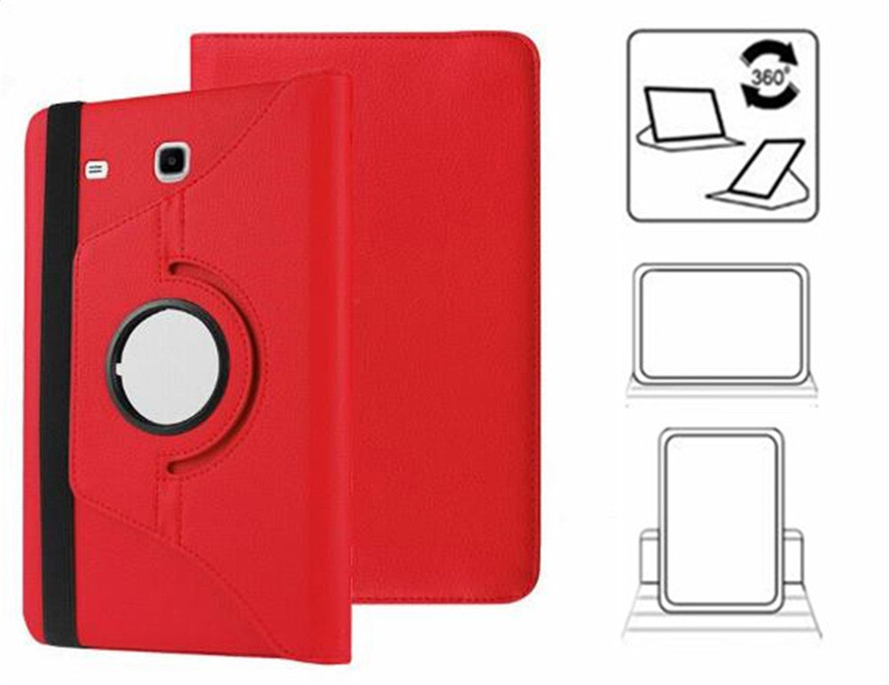 Rotating Folio Case for Samsung Tablet Tab E 8.0