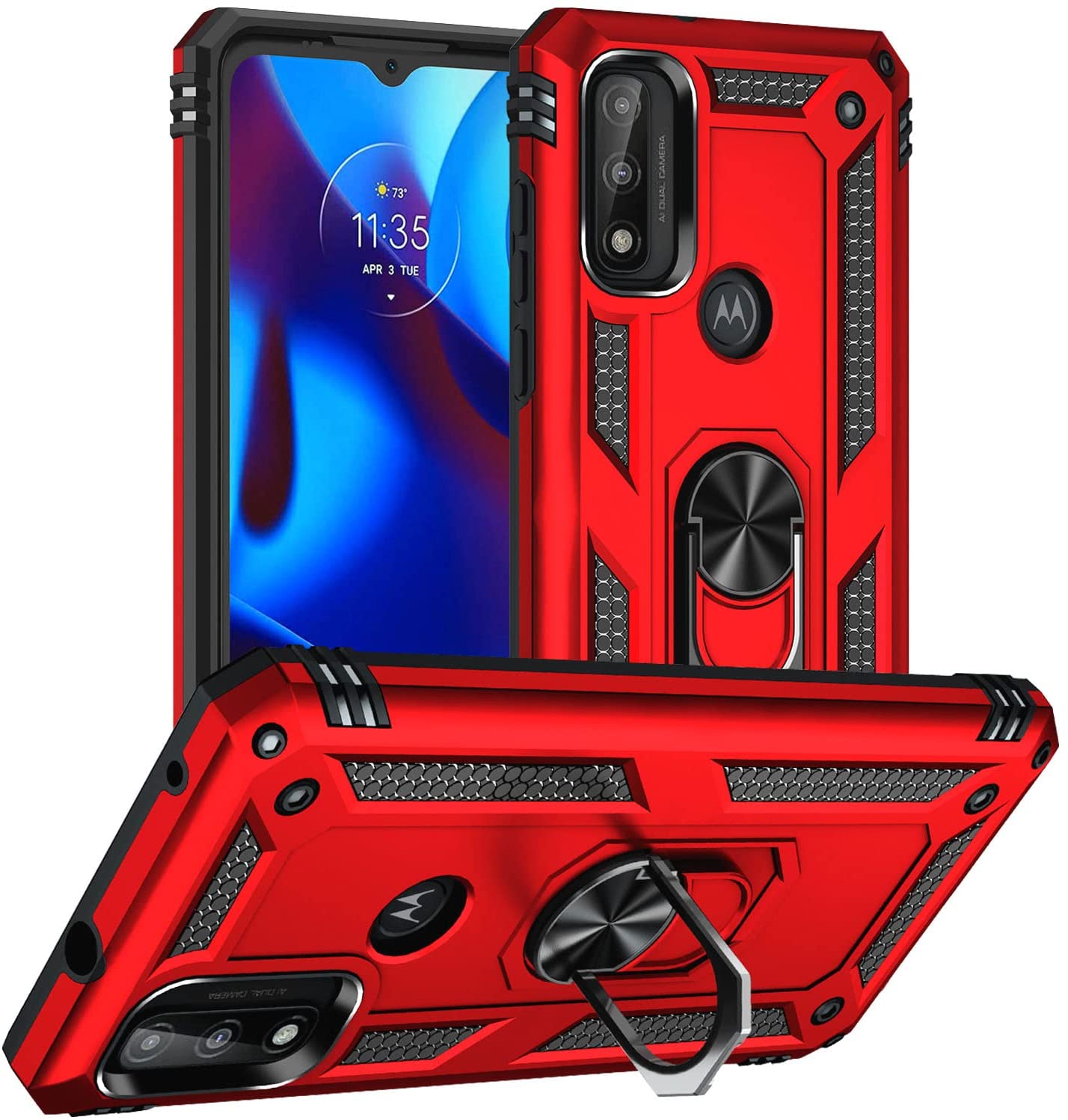 Hybrid Ring Case for Motorola Moto G Pure (2021) / G Power (2022) / G Play (2023)