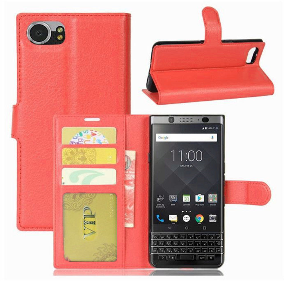 Leather Folio Wallet Case for Blackberry DTek 50