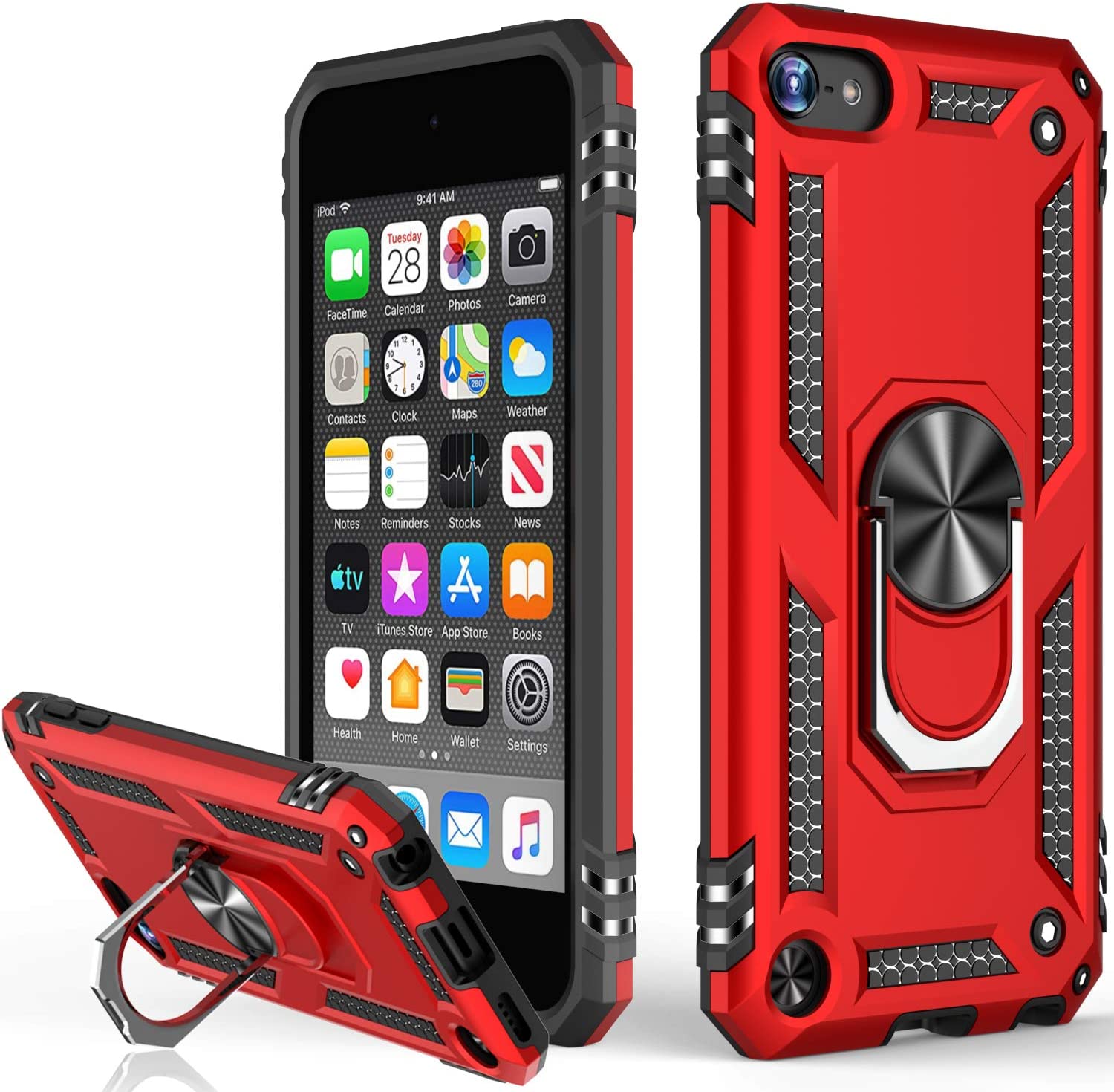 Hybrid Ring Case for iPod Touch 5 / 6 / 7