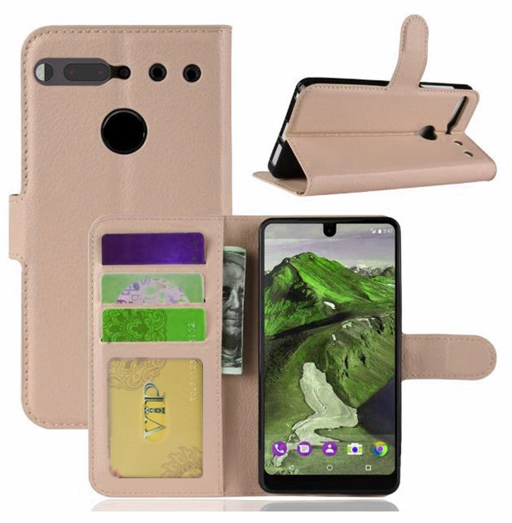 Leather Folio Wallet Case for Essential Phone PH-1