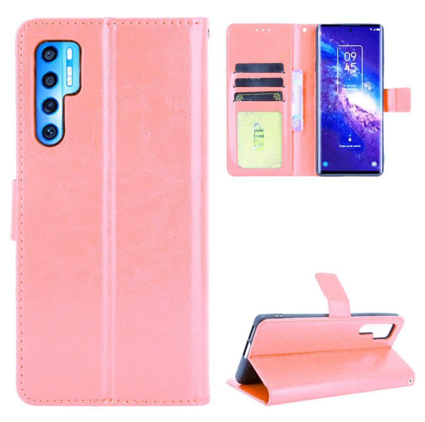 Leather Folio Wallet Case for TCL 20 Pro 5G