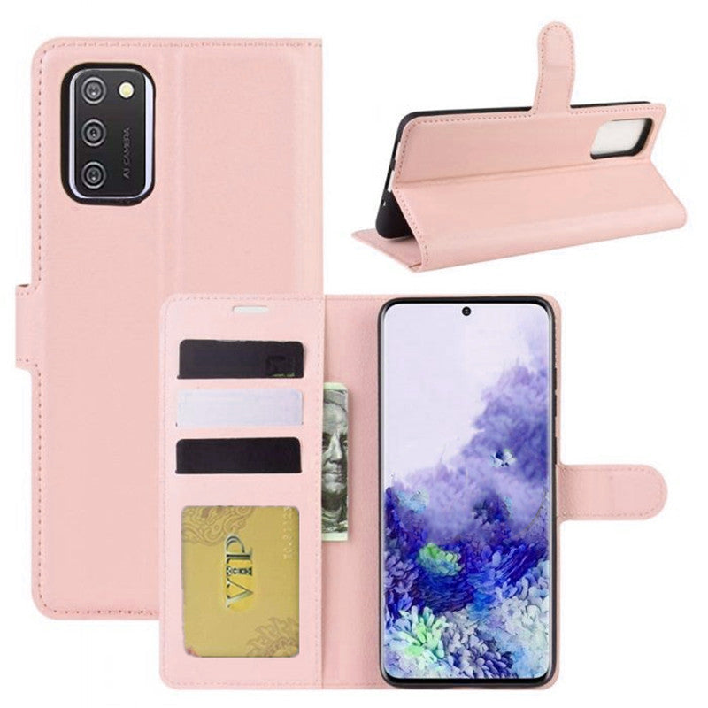 Leather Folio Wallet Case for Samsung Galaxy A02S