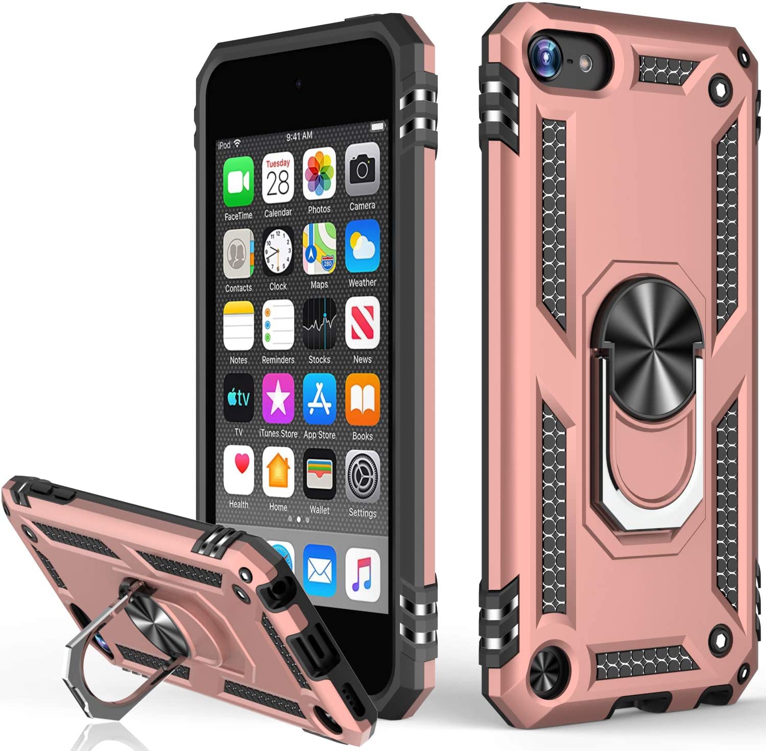 Hybrid Ring Case for iPod Touch 5 / 6 / 7