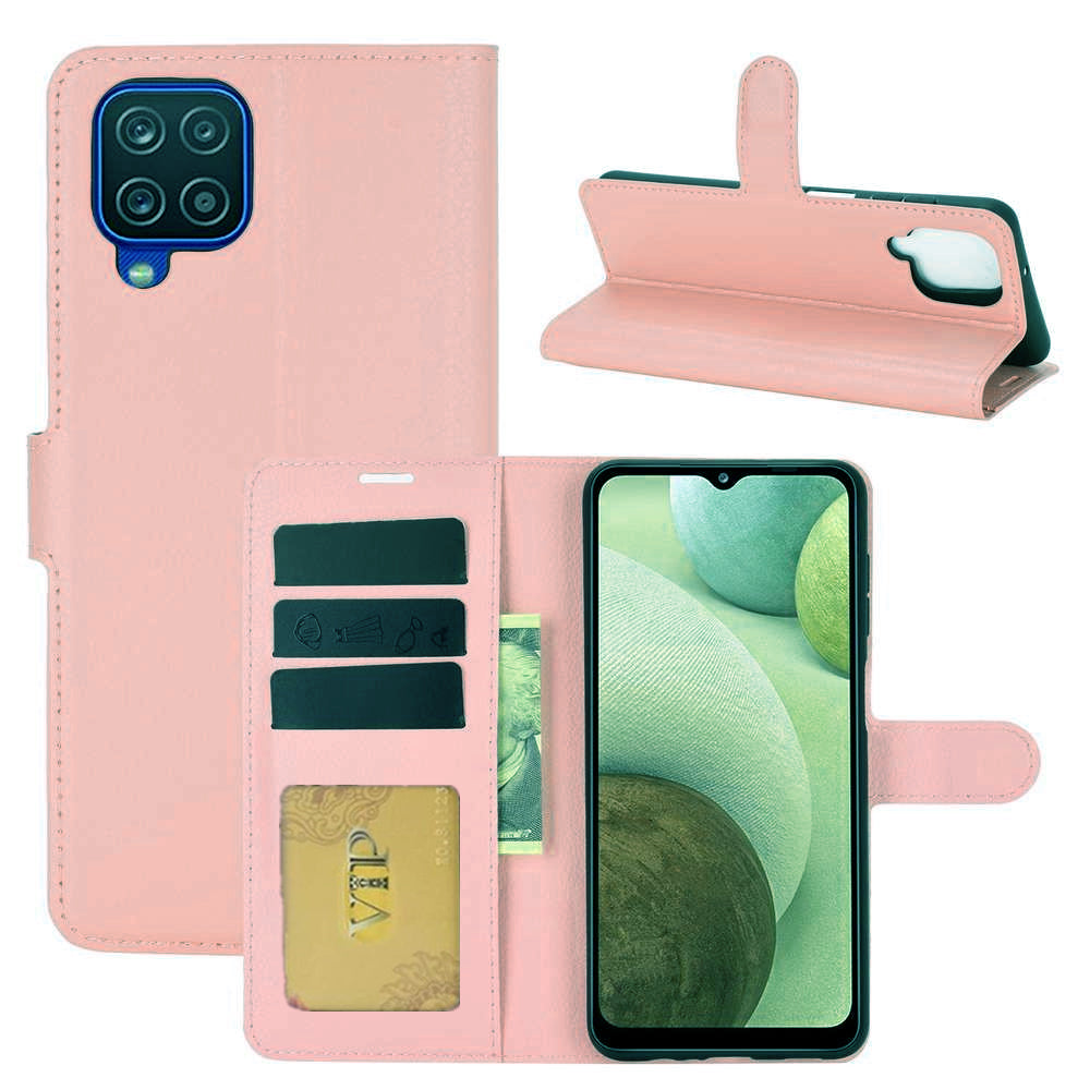 Étui portefeuille Folio en cuir pour Samsung Galaxy A12 / M12 / F12