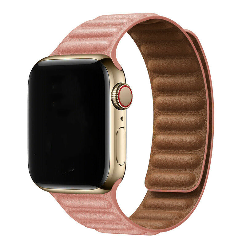 Leather Link Replacement Band Strap for Apple Watch iWatch