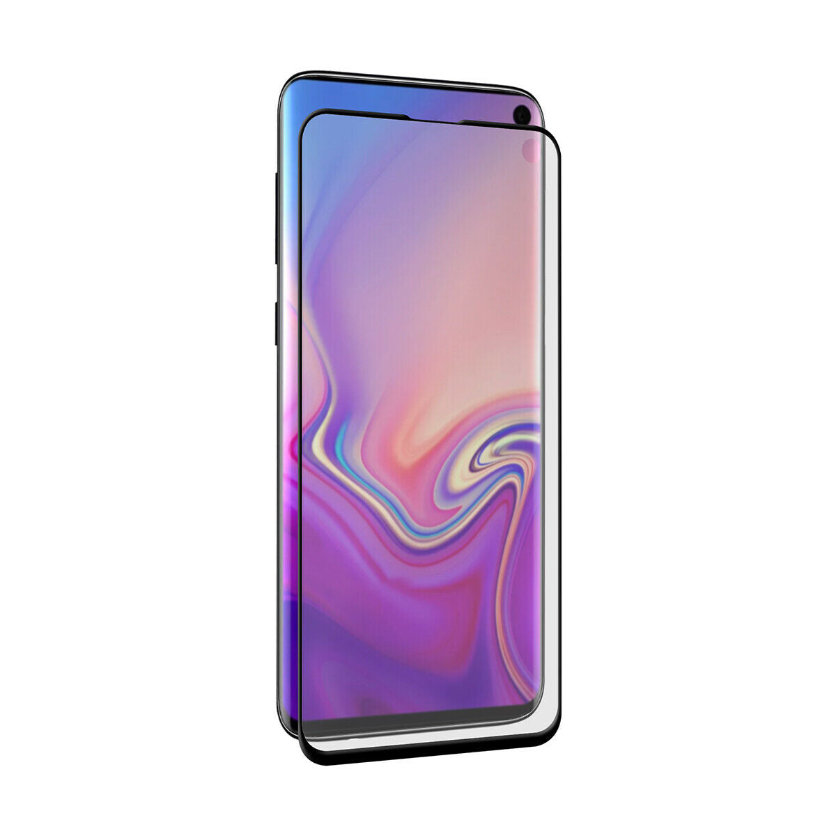 Protecteur d'écran en verre trempé incurvé à couverture complète pour Samsung Galaxy S10