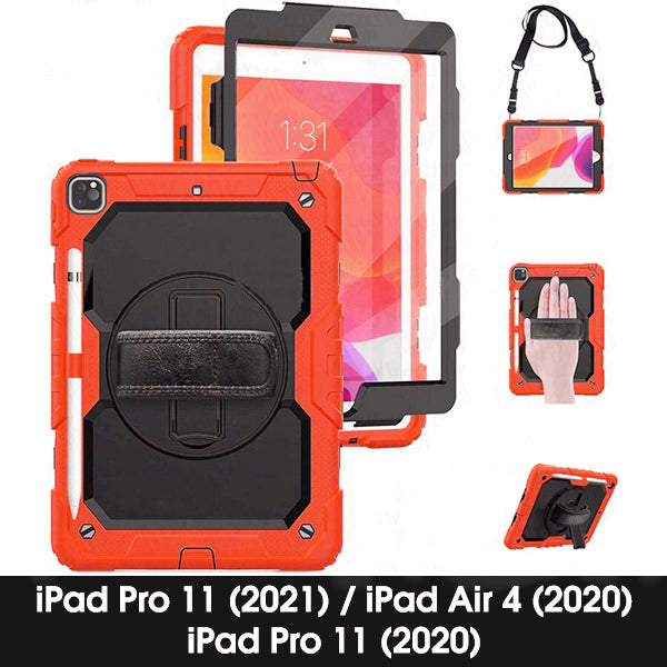 Rugged Defender Case with Strap for iPad Air 4 / 5 (4th / 5th Gen.) / iPad Pro 11