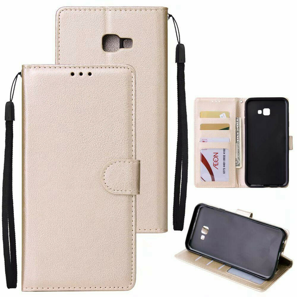 Leather Folio Wallet Case for Samsung Galaxy J3 Prime / J3 2017