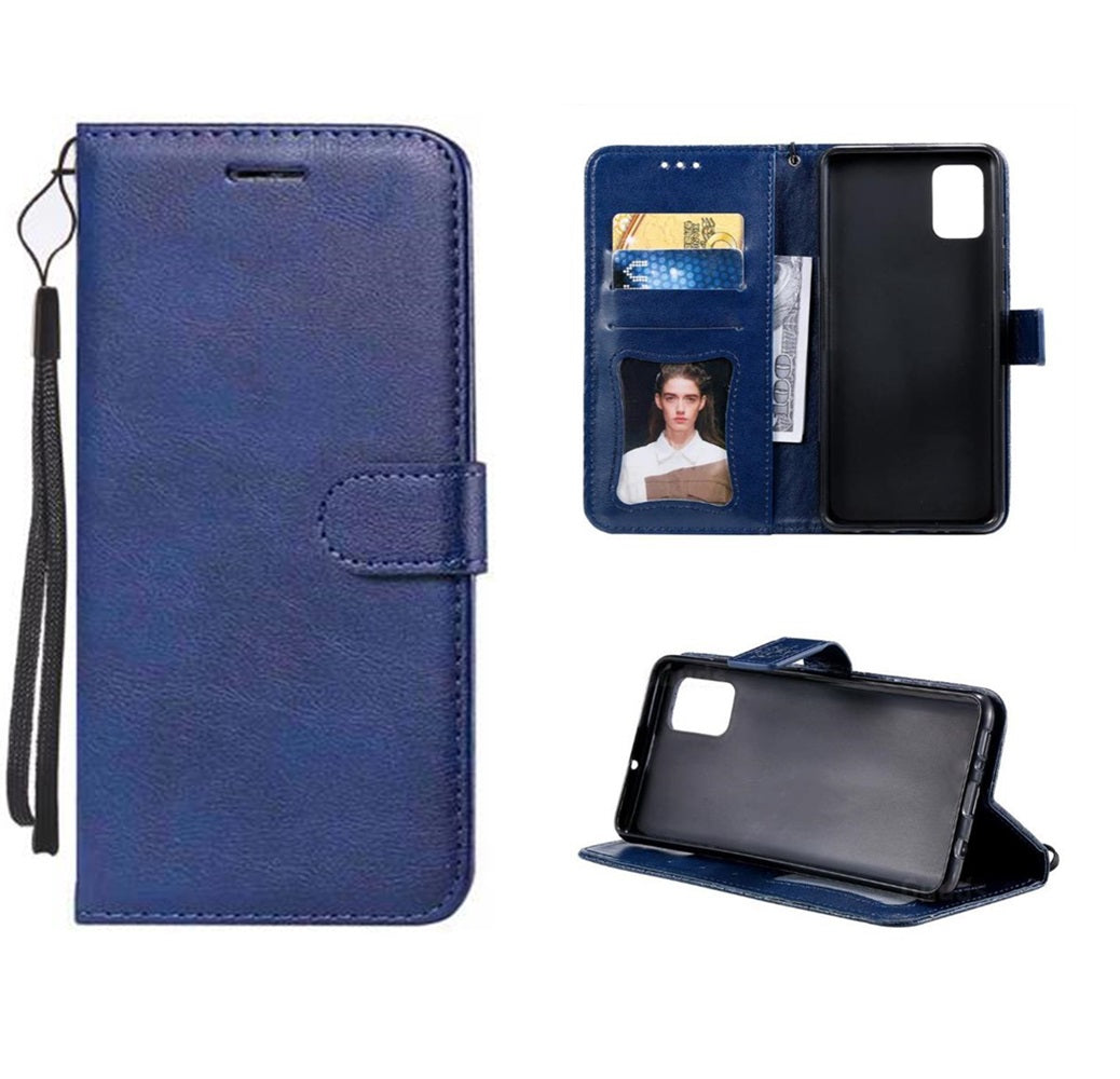 Leather Folio Wallet Case for Samsung Galaxy A51