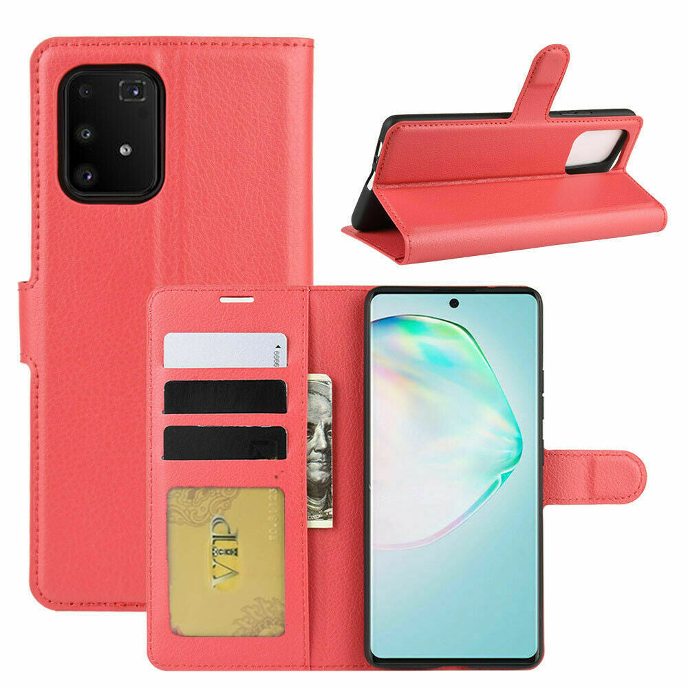 Leather Folio Wallet Case for Samsung Galaxy A51