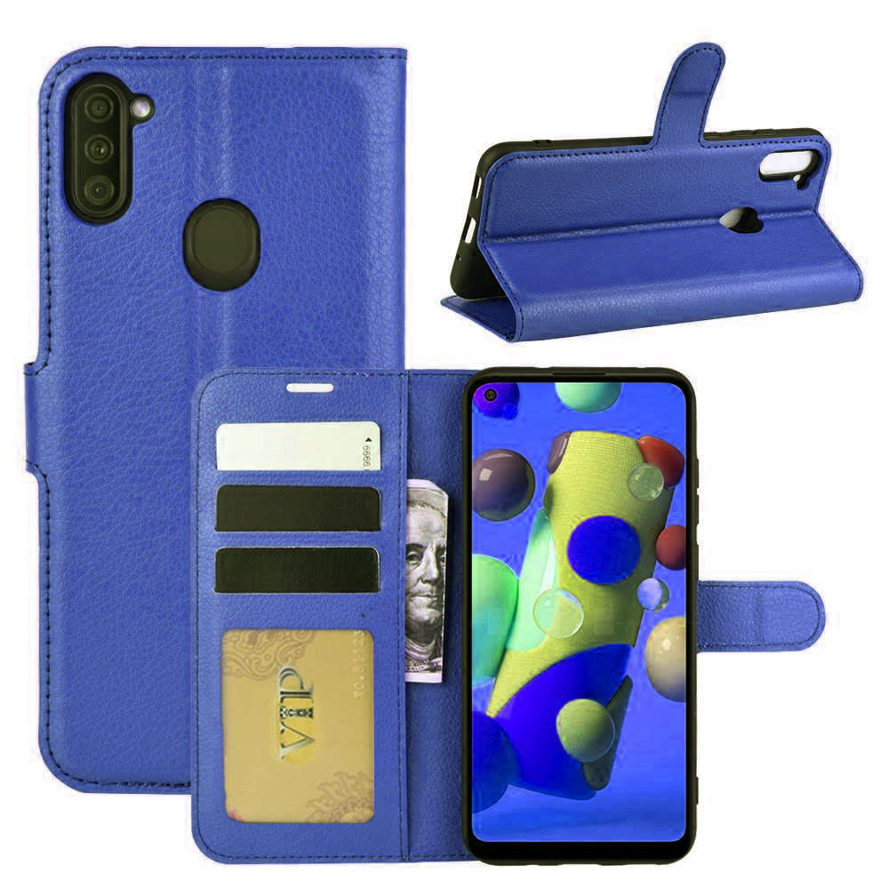 Leather Folio Wallet Case for Samsung Galaxy A11