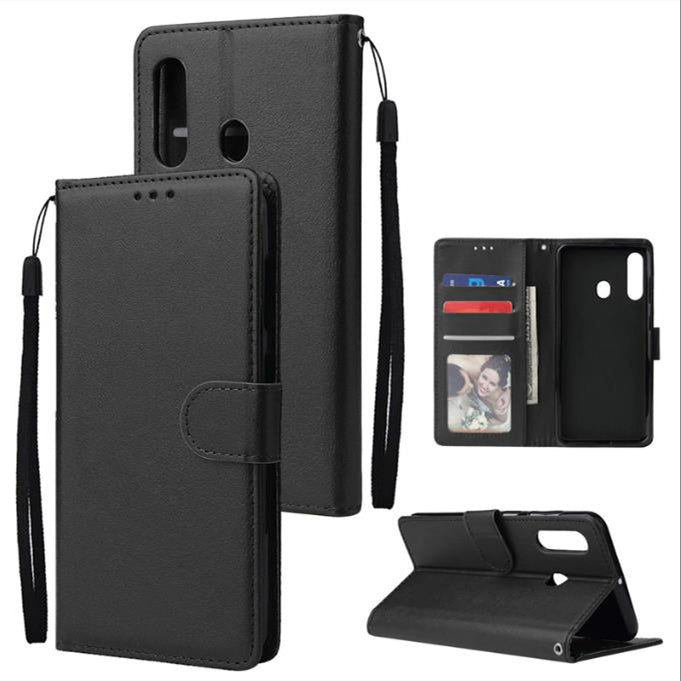 Leather Folio Wallet Case for Samsung Galaxy A20s