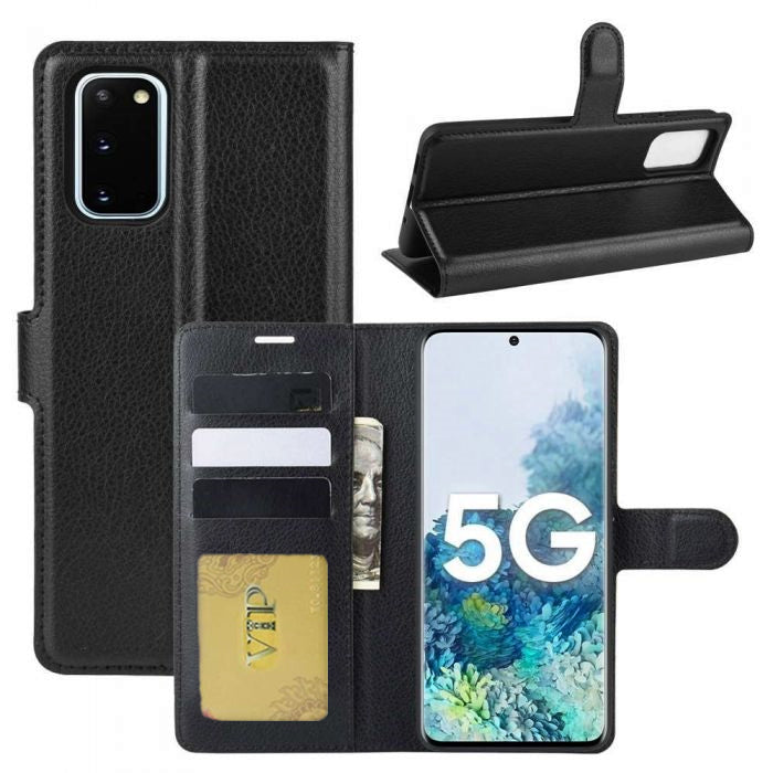 Étui portefeuille en cuir pour Samsung Galaxy S20 FE 5G